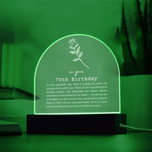 Load image into Gallery viewer, 70th Birthday Acrylic Arch
