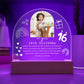 Personalized 16th Birthday Acrylic Arch