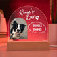 Custom Dog Acrylic Arch Open Bar Sign