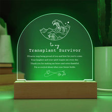 Load image into Gallery viewer, Transplant Survivor Acrylic Arch

