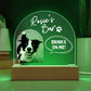 Custom Dog Acrylic Arch Open Bar Sign