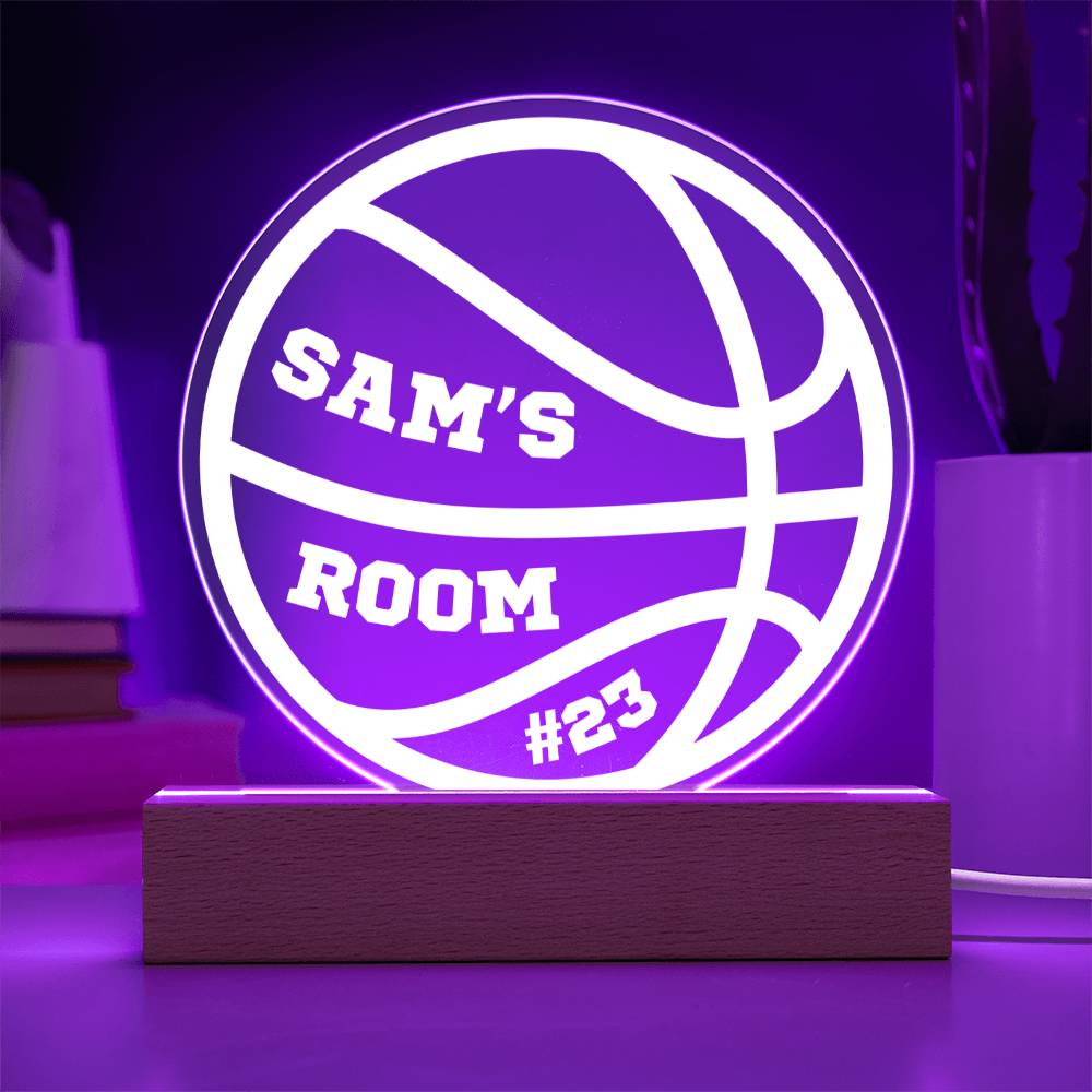 Custom Basketball LED Night Light