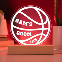 Load image into Gallery viewer, Custom Basketball LED Night Light
