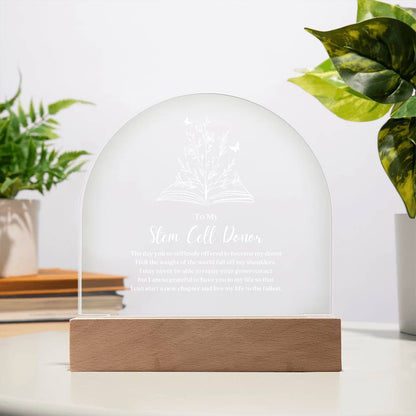 Stem Cell Donor LED Acrylic Arch