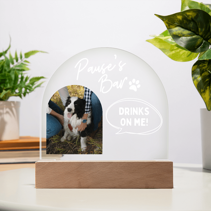 Custom Pet Acrylic Bar Sign