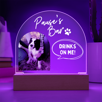 Custom Pet Acrylic Bar Sign
