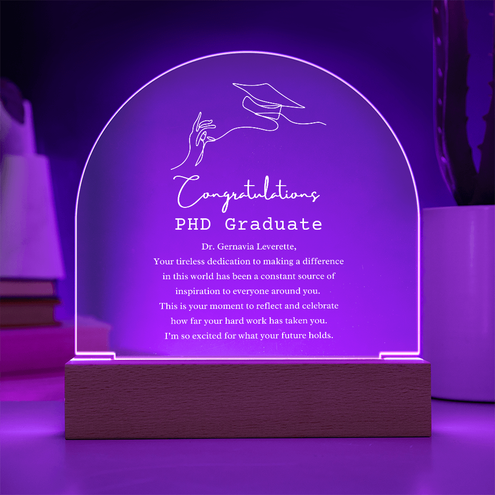 Custom PHD Graduate Arch