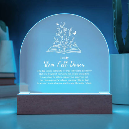 Stem Cell Donor LED Acrylic Arch
