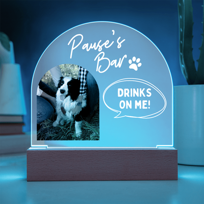 Custom Pet Acrylic Bar Sign