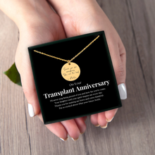 Load image into Gallery viewer, Transplant Anniversary Custom Message Necklace
