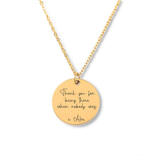 Load image into Gallery viewer, Kidney Donor Custom Message Necklace
