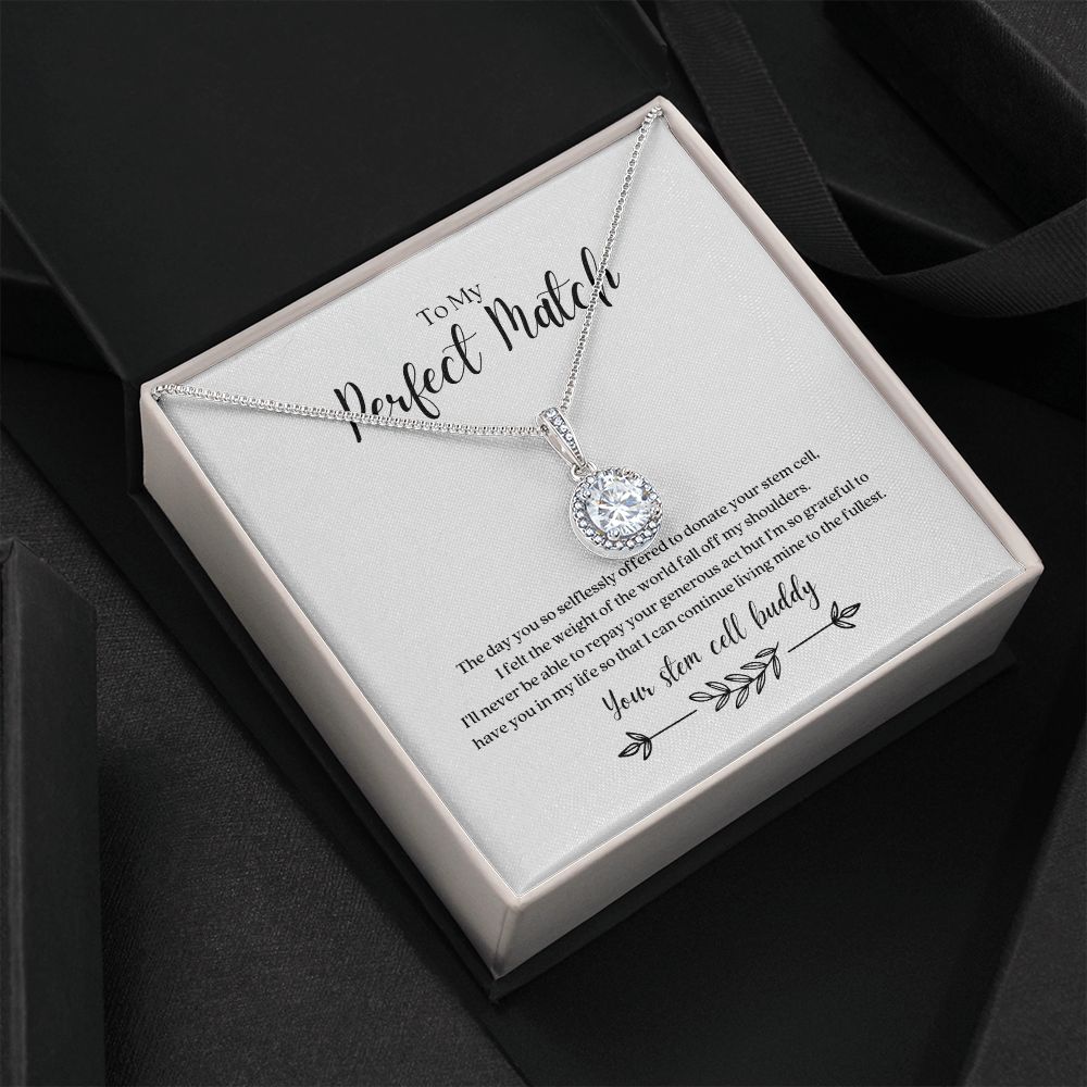 Stem Cell Donor Perfect Match 'Eternal Gratitude' Pendant Necklace