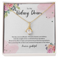 Kidney Donor Forever Grateful Ribbon Pendant Necklace