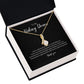 Kidney Donor Ribbon Pendant Necklace