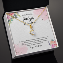 Load image into Gallery viewer, Dialysis Warrior Ribbon Pendant Necklace
