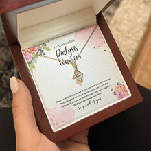 Load image into Gallery viewer, Dialysis Warrior Ribbon Pendant Necklace
