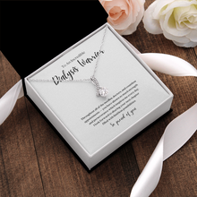 Load image into Gallery viewer, Dialysis Warrior Ribbon Pendant Necklace
