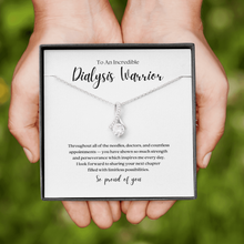 Load image into Gallery viewer, Dialysis Warrior Ribbon Pendant Necklace
