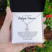 Load image into Gallery viewer, Dialysis Warrior Ribbon Pendant Necklace
