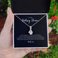 Kidney Donor Ribbon Pendant Necklace