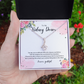 Kidney Donor Forever Grateful Ribbon Pendant Necklace