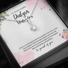 Load image into Gallery viewer, Dialysis Warrior Ribbon Pendant Necklace
