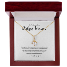 Load image into Gallery viewer, Dialysis Warrior Ribbon Pendant Necklace
