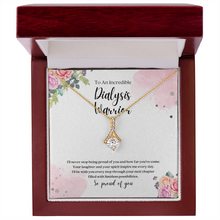 Load image into Gallery viewer, Dialysis Warrior Ribbon Pendant Necklace
