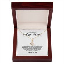 Load image into Gallery viewer, Dialysis Warrior Ribbon Pendant Necklace
