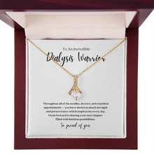 Load image into Gallery viewer, Dialysis Warrior Ribbon Pendant Necklace
