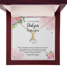 Load image into Gallery viewer, Dialysis Warrior Ribbon Pendant Necklace

