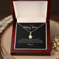 Kidney Donor Ribbon Pendant Necklace
