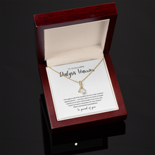 Load image into Gallery viewer, Dialysis Warrior Ribbon Pendant Necklace
