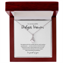 Load image into Gallery viewer, Dialysis Warrior Ribbon Pendant Necklace
