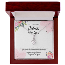 Load image into Gallery viewer, Dialysis Warrior Ribbon Pendant Necklace
