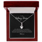 Kidney Donor Ribbon Pendant Necklace