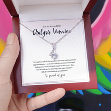 Load image into Gallery viewer, Dialysis Warrior Ribbon Pendant Necklace
