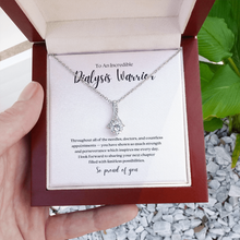 Load image into Gallery viewer, Dialysis Warrior Ribbon Pendant Necklace
