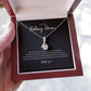 Kidney Donor Ribbon Pendant Necklace