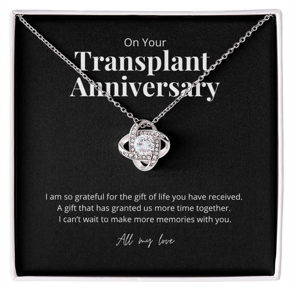 Transplant Anniversary Recipient Gift Pendant Necklace