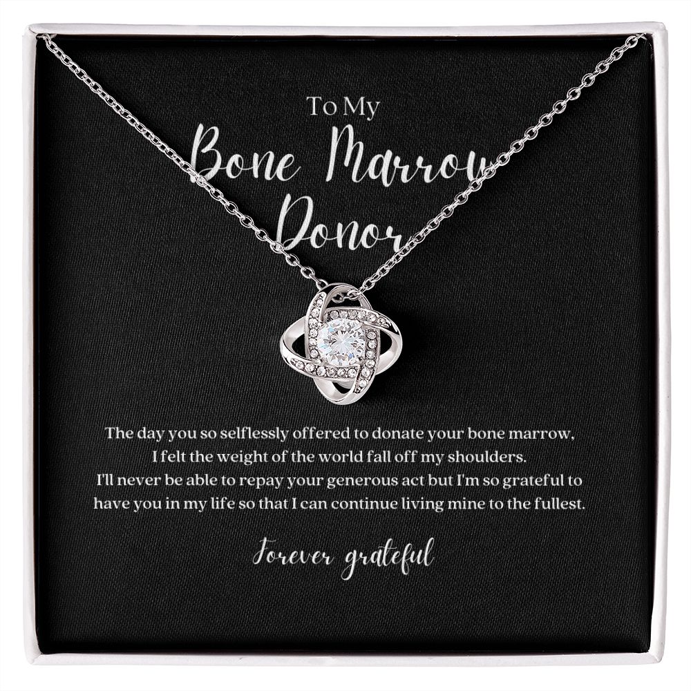 Bone Marrow Donor Gratitude Pendant Necklace