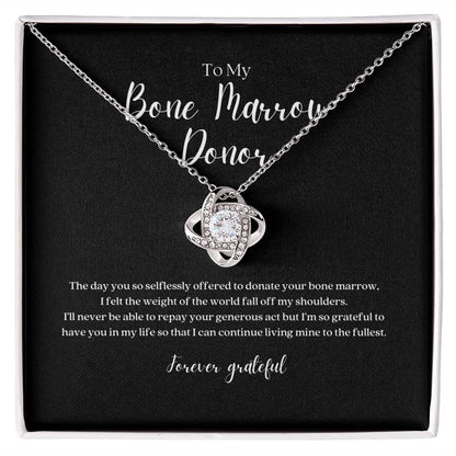 Bone Marrow Donor Gratitude Pendant Necklace