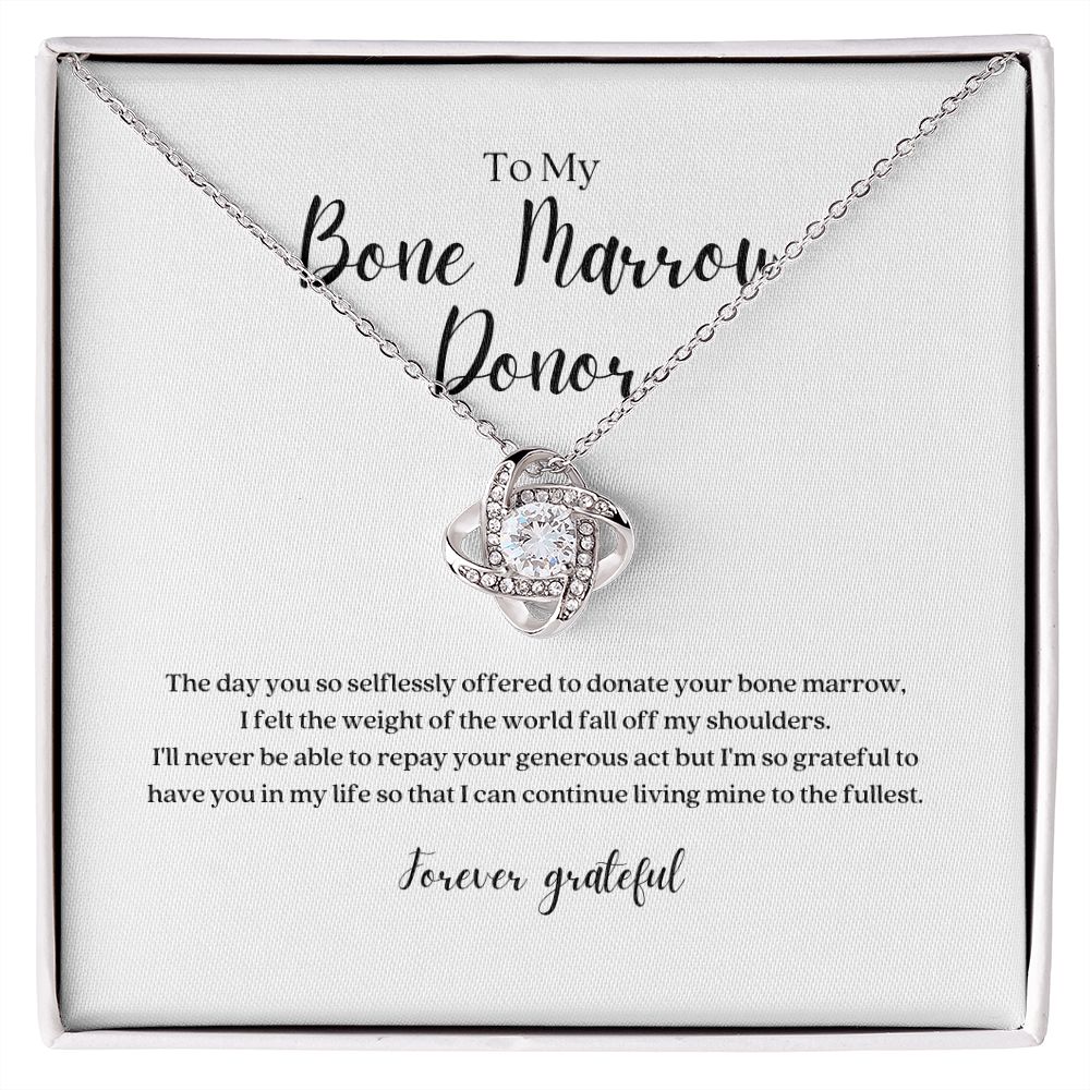 Bone Marrow Donor Gratitude Pendant Necklace
