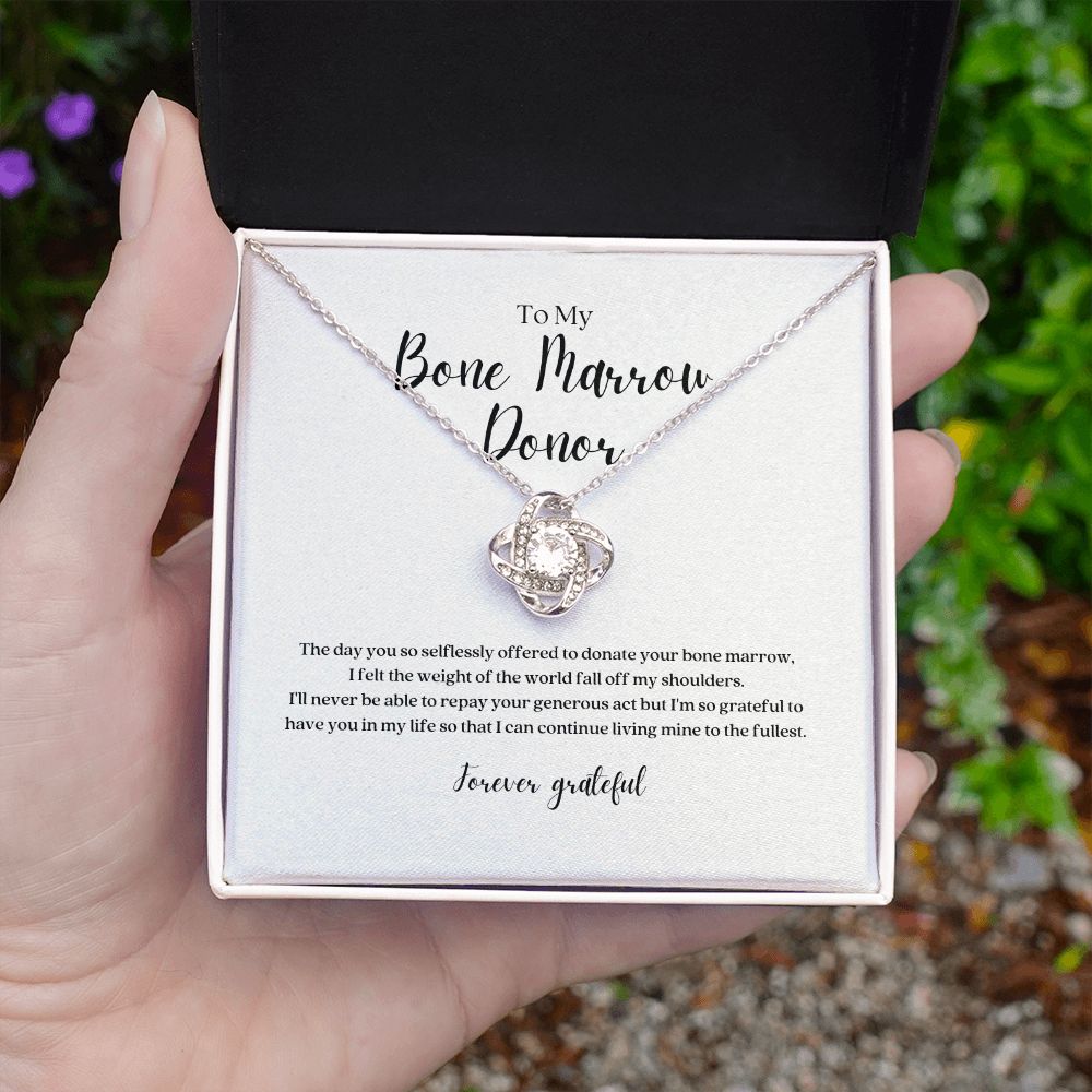 Bone Marrow Donor Gratitude Pendant Necklace