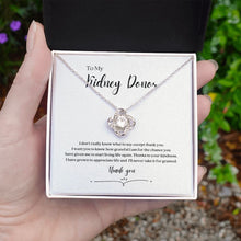 Load image into Gallery viewer, Kidney Donor &#39;Thank You&#39; Pendant Necklace
