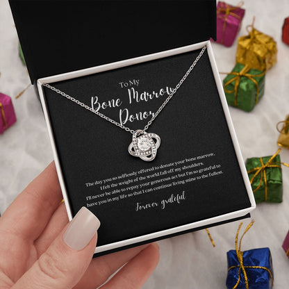 Bone Marrow Donor Gratitude Pendant Necklace