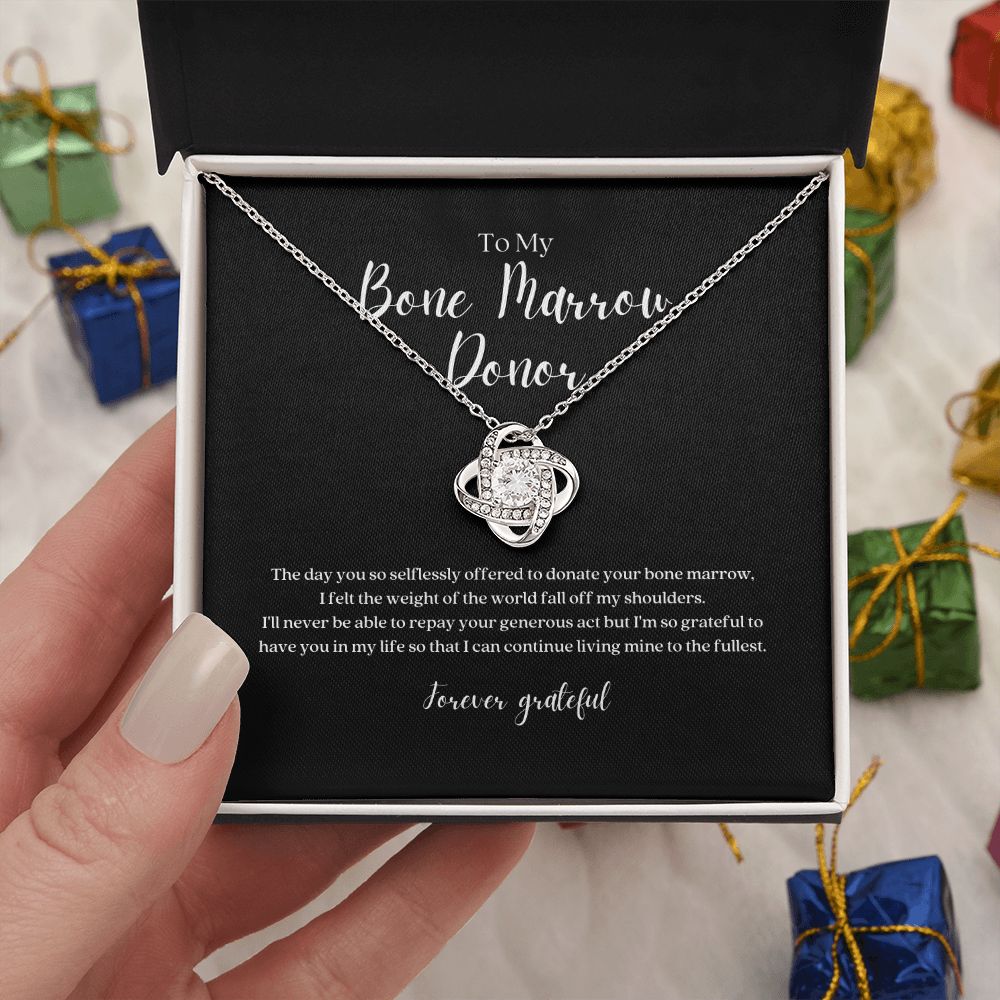 Bone Marrow Donor Gratitude Pendant Necklace