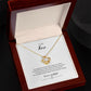 To My Hero Egg Donor Fertility Gift Necklace