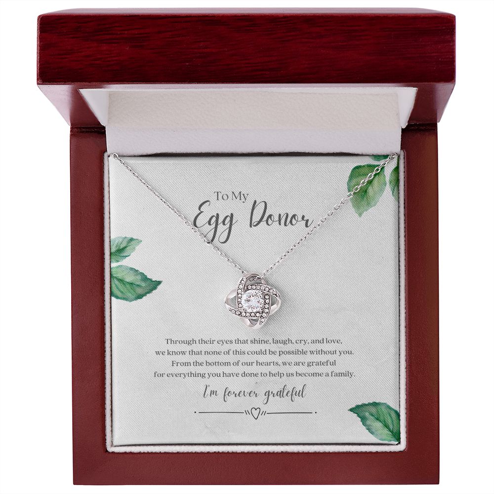 Egg Donor Fertility Necklace Gratitude Gift