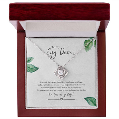 Egg Donor Fertility Necklace Gratitude Gift